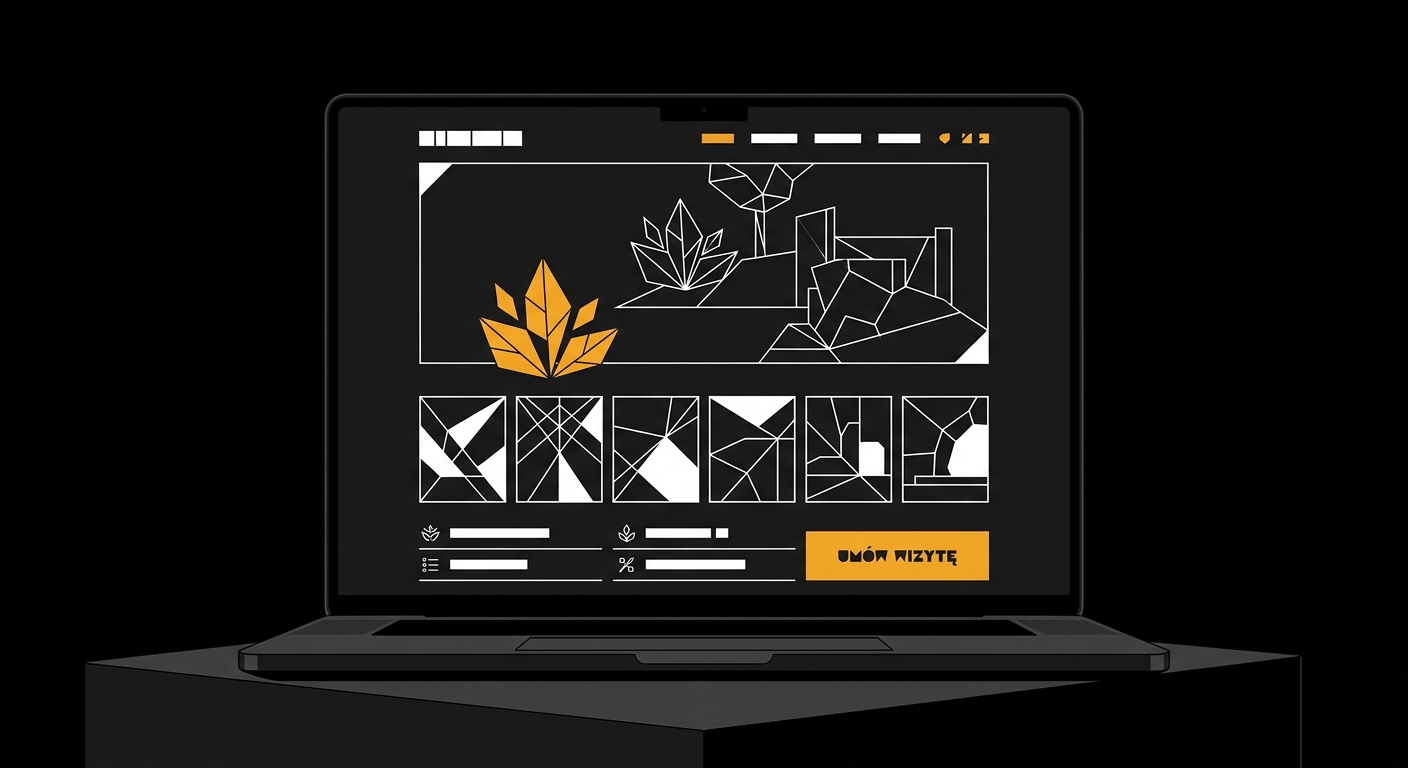 Mockup strony firmy ogrodniczej