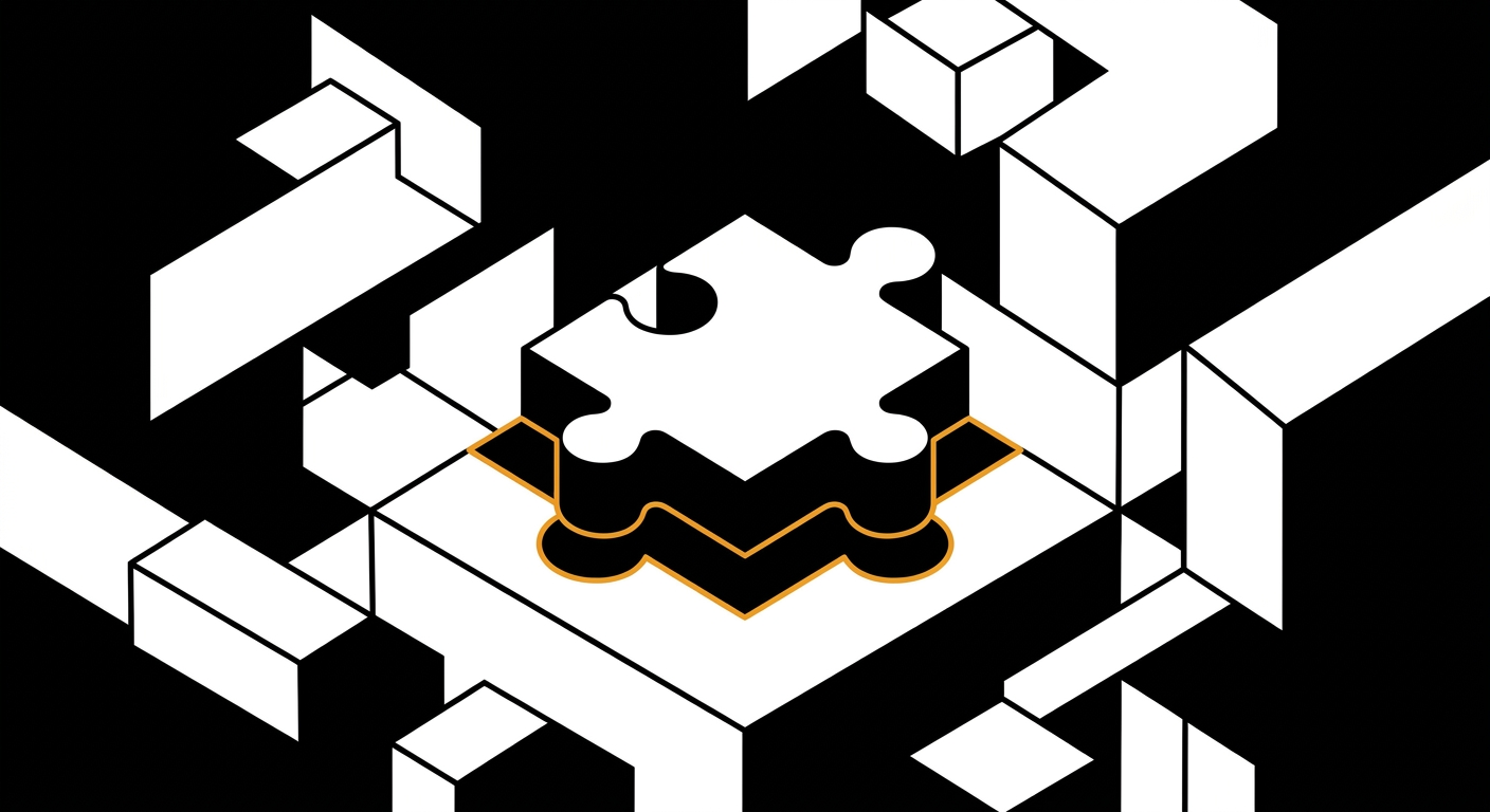 Claude Code Skills — geometryczny puzzle piece